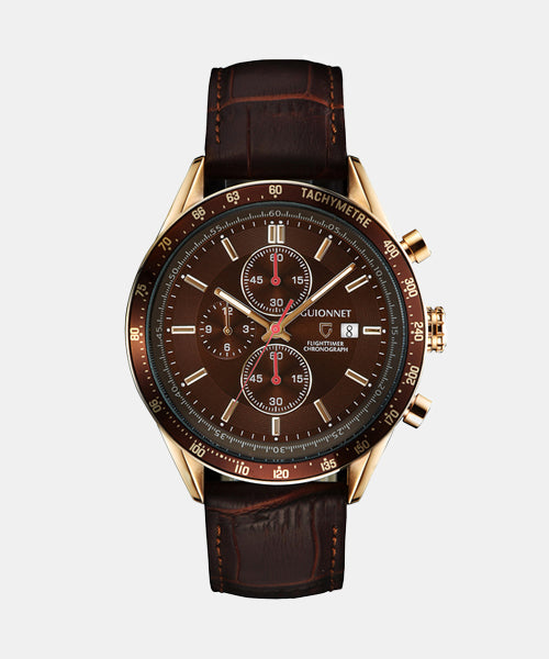 Flight timer racing chronograph quartz watch 