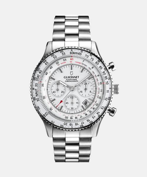 Flight timer pilot chronograph quartz watch 